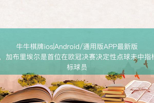 牛牛棋牌ios|Android/通用版APP最新版 射飞，加布里埃尔是首位在欧冠决赛决定性点球未中指标球员