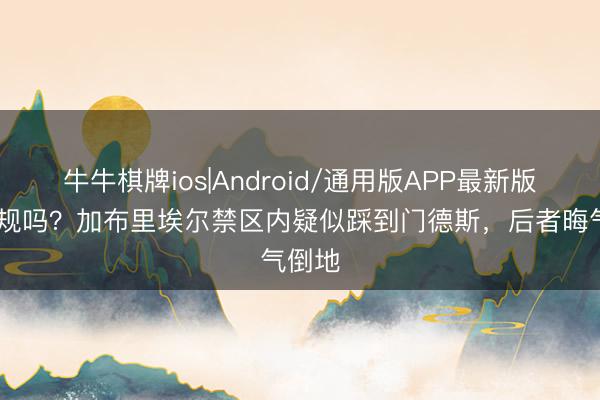 牛牛棋牌ios|Android/通用版APP最新版 是犯规吗？加布里埃尔禁区内疑似踩到门德斯，<a href=